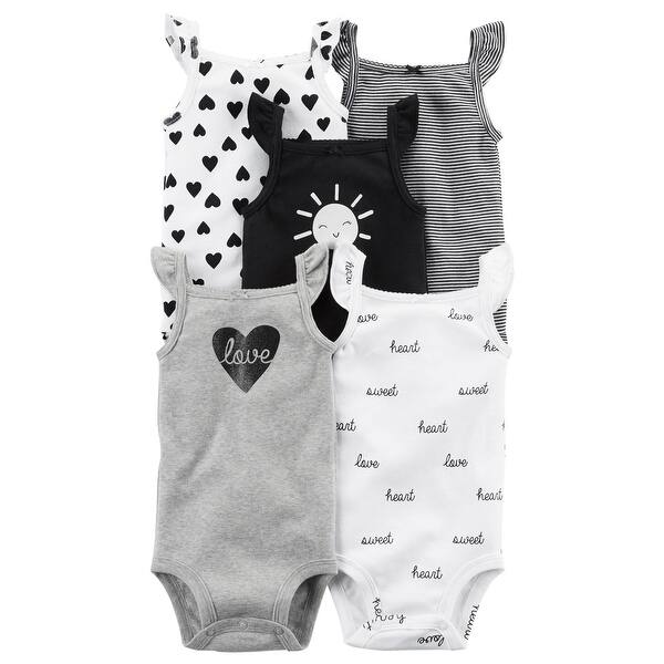 Shop Carter S Baby Girls 5 Pack Sleeveless Flutter Sleeve
