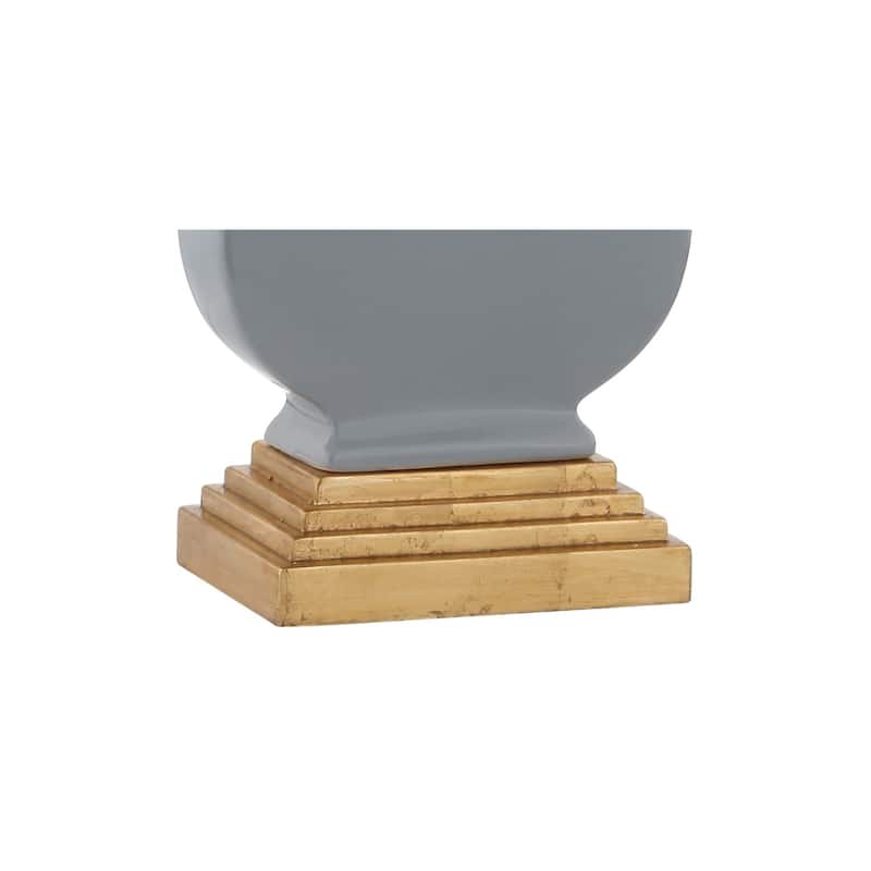 Carter 29" Ceramic/Resin LED Table Lamp, Navy/Gold by JONATHAN Y