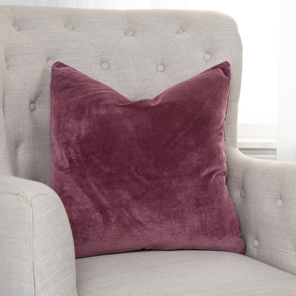 Purple velvet cheap throw pillows