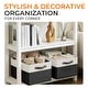 preview thumbnail 12 of 22, Cheer Collection 4 Pack Large Fabric Storage Baskets with Handles Collapsible Organizer Bins