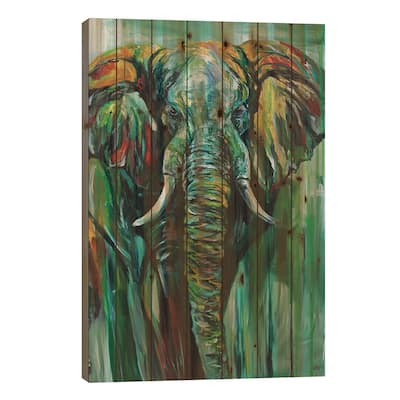 Emerald King Print On Wood by Lindsey Dahl - Multi-Color