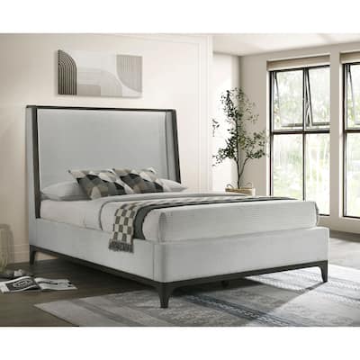 Furniture of America Elsa Modern Dark Grey Wood Platform Bed