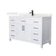 Option White / Giotto Quartz Top / Matte Black Hardware