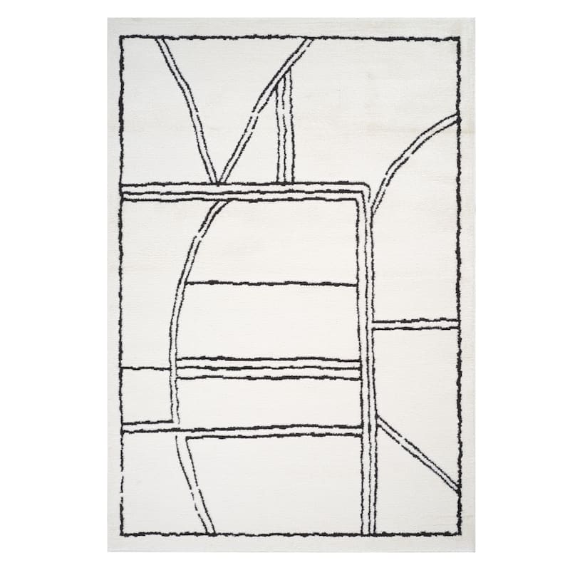 HomeRoots Moroccan Transitional Runner Area Rug - 120.00 in. x 30.00 in. x 0.60 in.