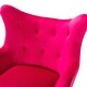 preview thumbnail 103 of 141, Eusebio Tufted Velvet Accent Chair with Wingback, Arms, and Metal Gold Legs for Living Room or Bedroom by HULALA HOME