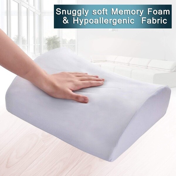 Memory foam lumbar top support back cushion