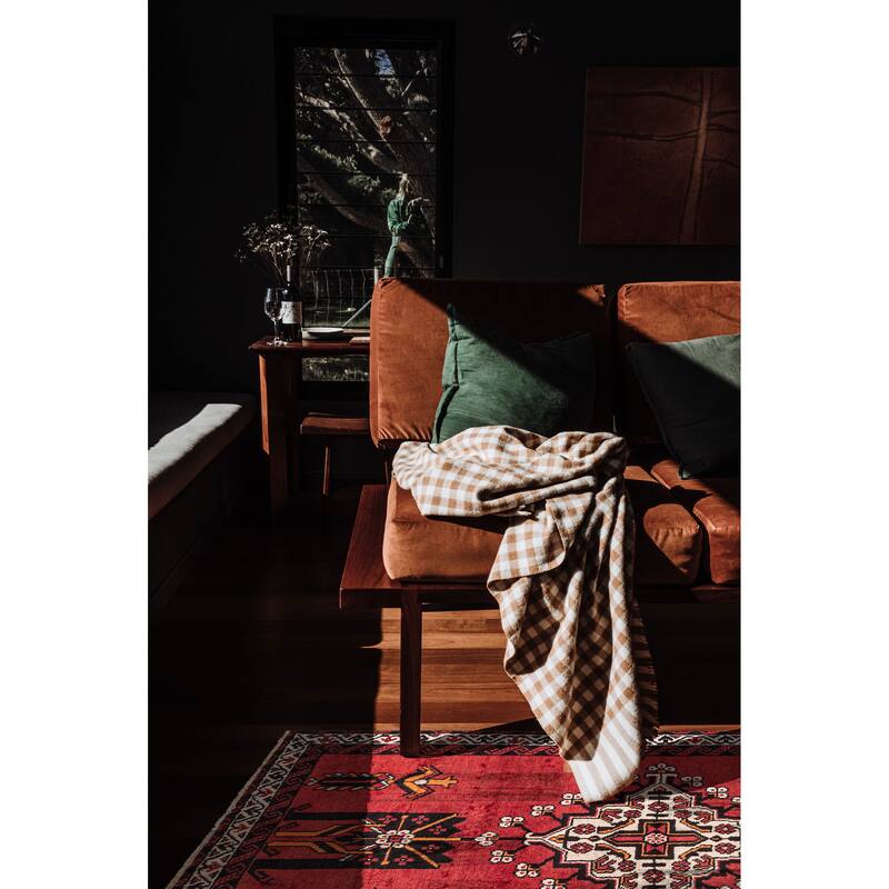 ECARPETGALLERY Hand-knotted Andelz Red Wool Rug - 3'7 x 6'7