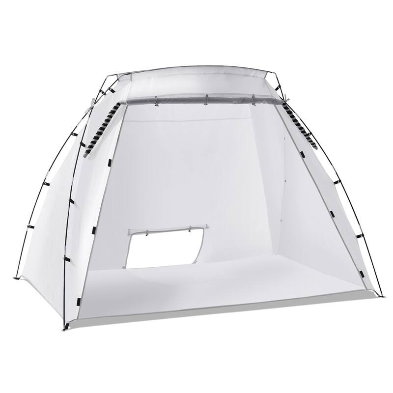 Portable Paint Booth, Larger Spray Paint Tent with Built-in Floor, Painting Tent Station, 10x7x6ft Spray Paint Shelter