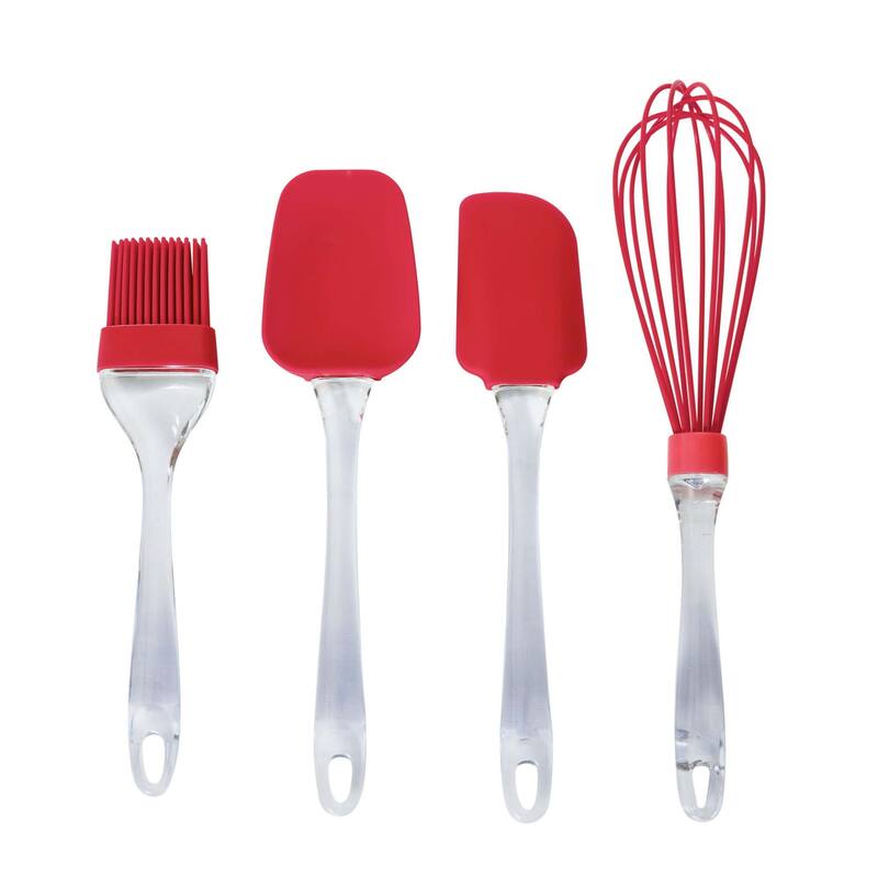 Farberware 4 Piece Utensil Set - Red