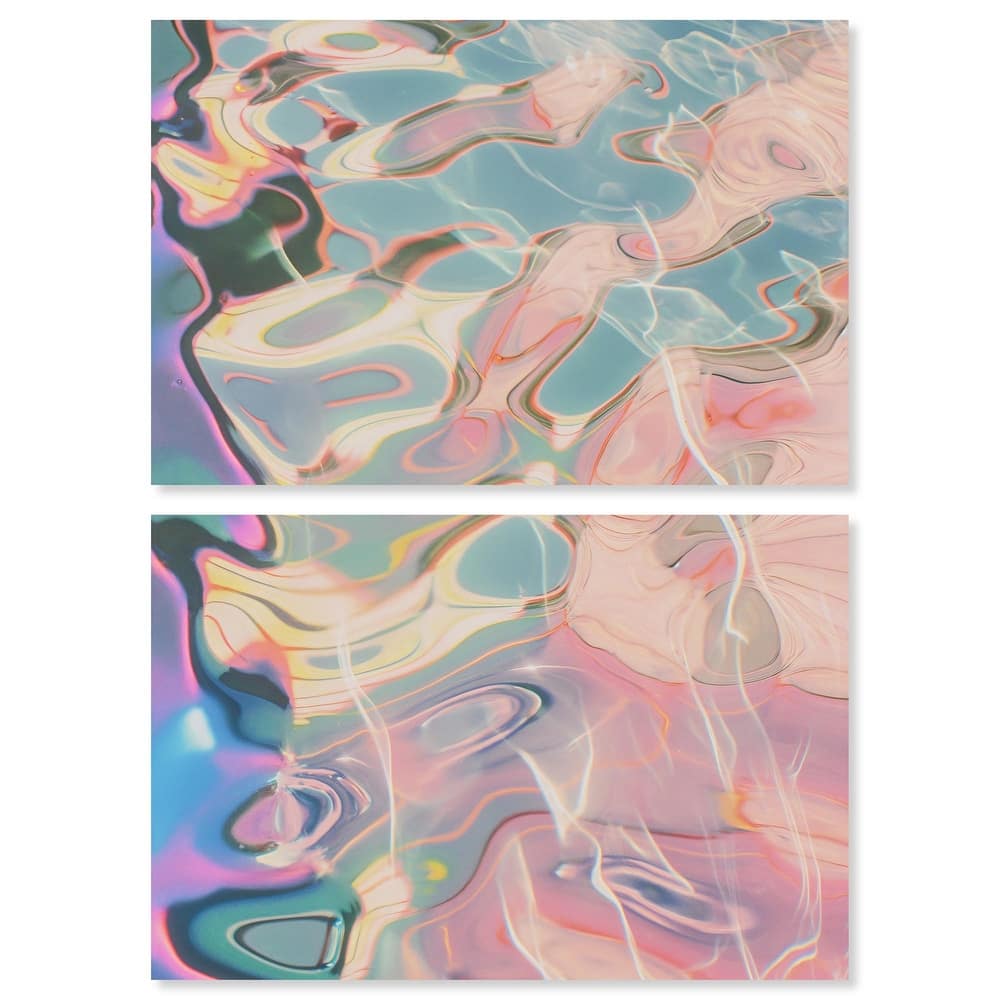 Metallic Drift I Canvas Set of 2 by Art Remedy, Gallery Wrapped