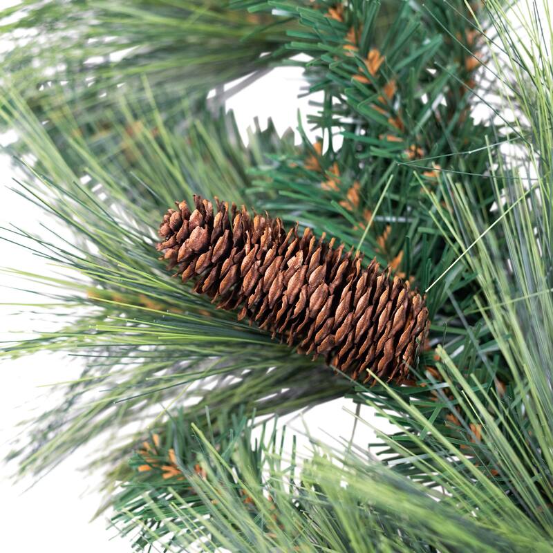 Mixed Pine and Pinecones Artificial Christmas Garland - 5.5' x 14" - Unlit