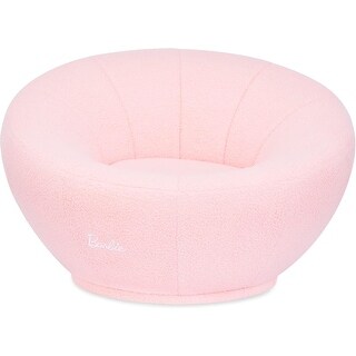 Evolur Barbie I'm Unstoppable Kid's Couch in Pink