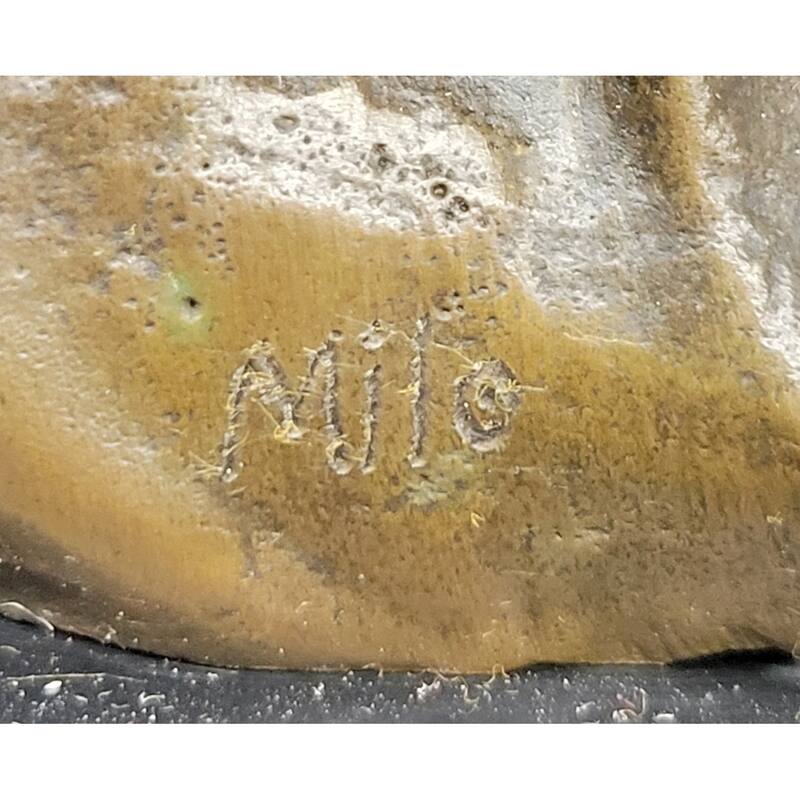 Romantic Bronze Angel Sculpture – Embrace Of Two Winged Figures On Marble Base