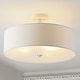preview thumbnail 14 of 15, SAFAVIEH Lighting Jolana 19.75-Inch 3-Light Flush Mount Ceiling Light - 20" W x 20" D x 12" H