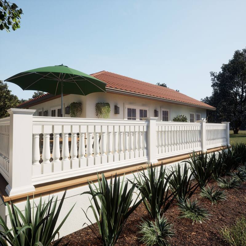 Fiberthane 700 Series Oxford Baluster, Factory Primed