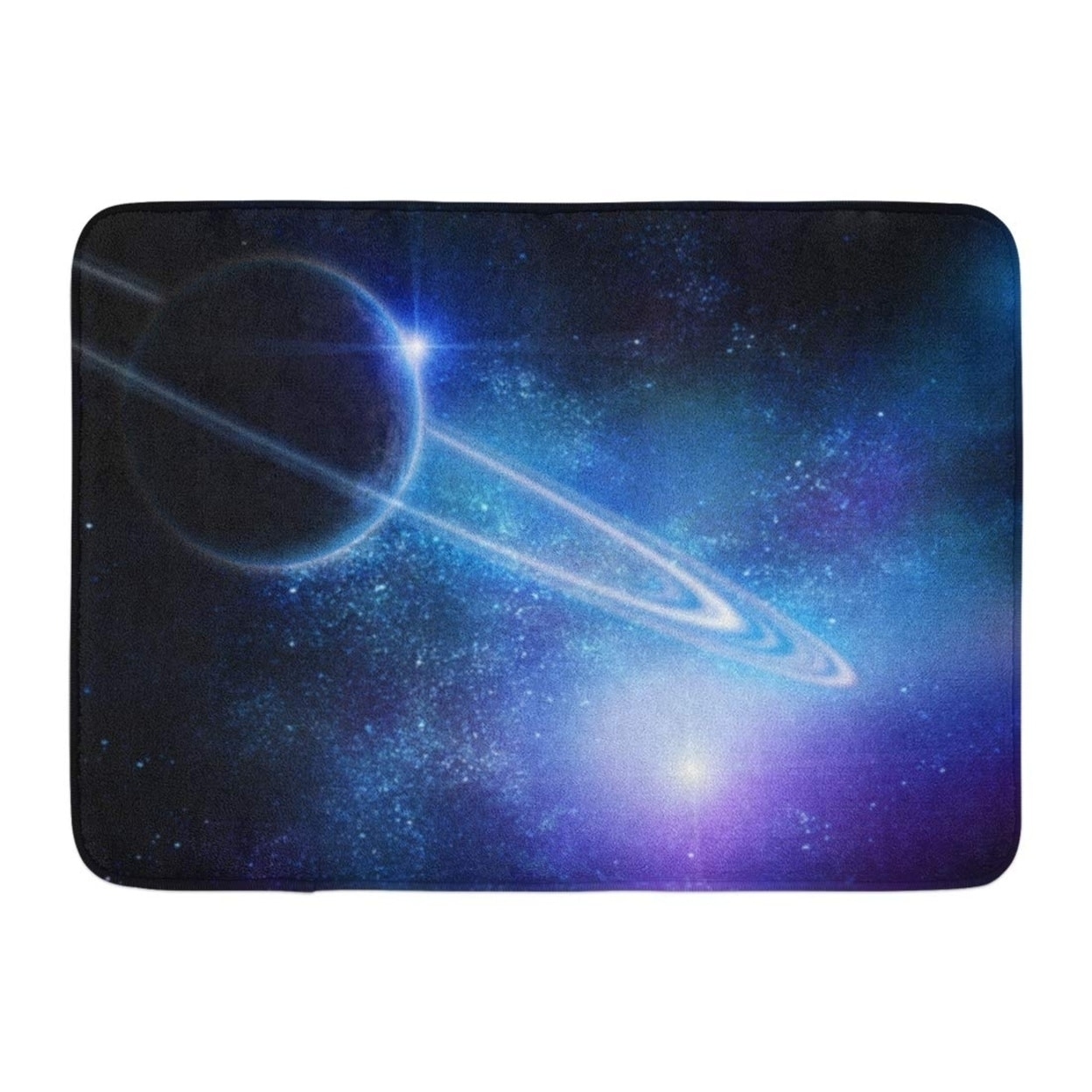 Colorful Planet Realistic Saturn In Open Space Universe Earth Galaxy Doormat Floor Rug Bath Mat 23 6x15 7 Inch Multi On Sale Overstock 31780621