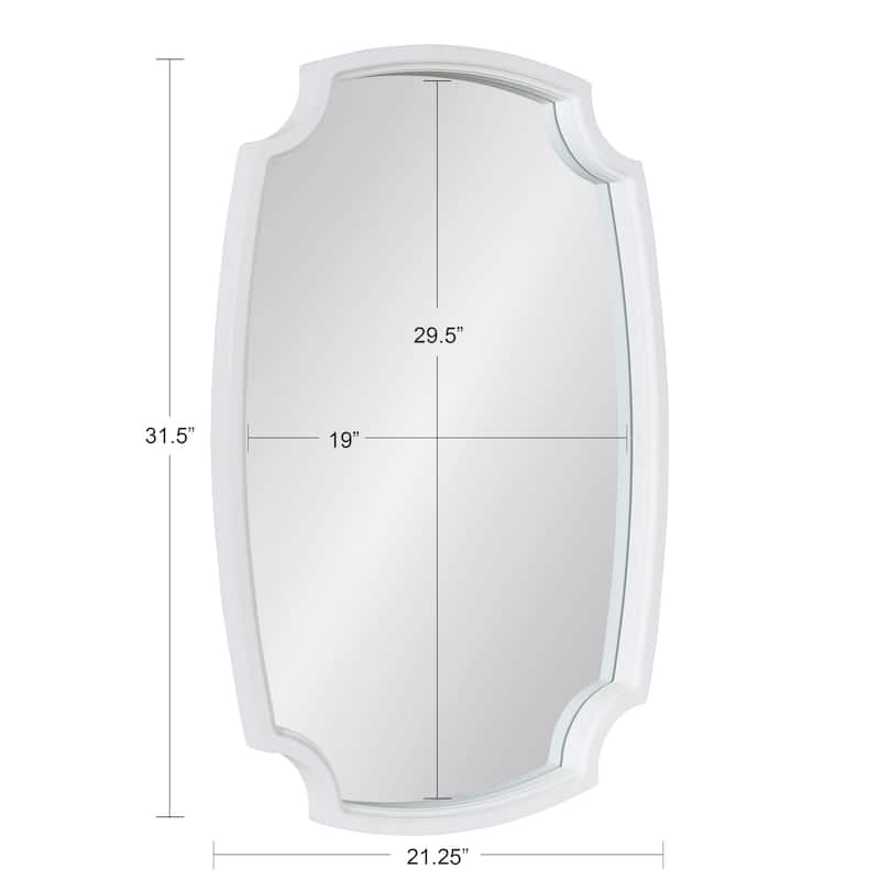 Kate and Laurel Orianne Wood Framed Wall Mirror