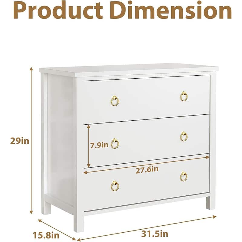 3/6/7 Drawer Tall Dresser for Bedroom, Modern Freestanding Wood Storage Chest of Drawers