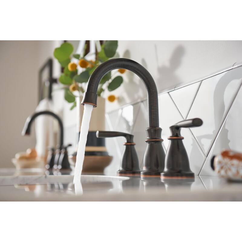 Moen 84539 Hilliard 1.2 GPM Widespread Bathroom Faucet with Pop-Up