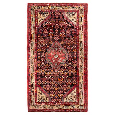 ECARPETGALLERY Hand-knotted Andelz Black Wool Rug - 3'5 x 6'2