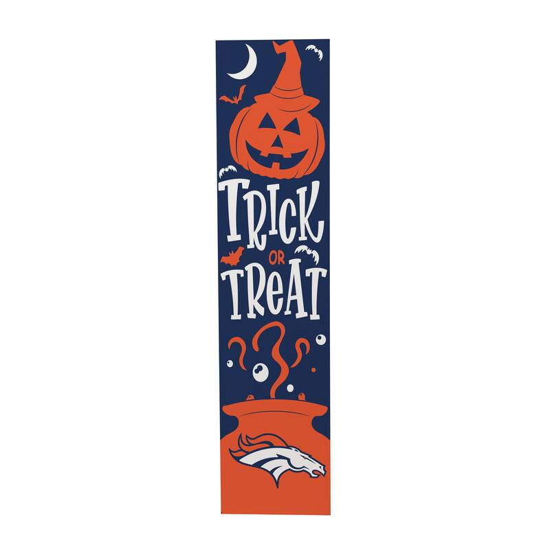 47" Double Sided Seasonal Porch Leaner, Denver Broncos - 47" x 11.25"