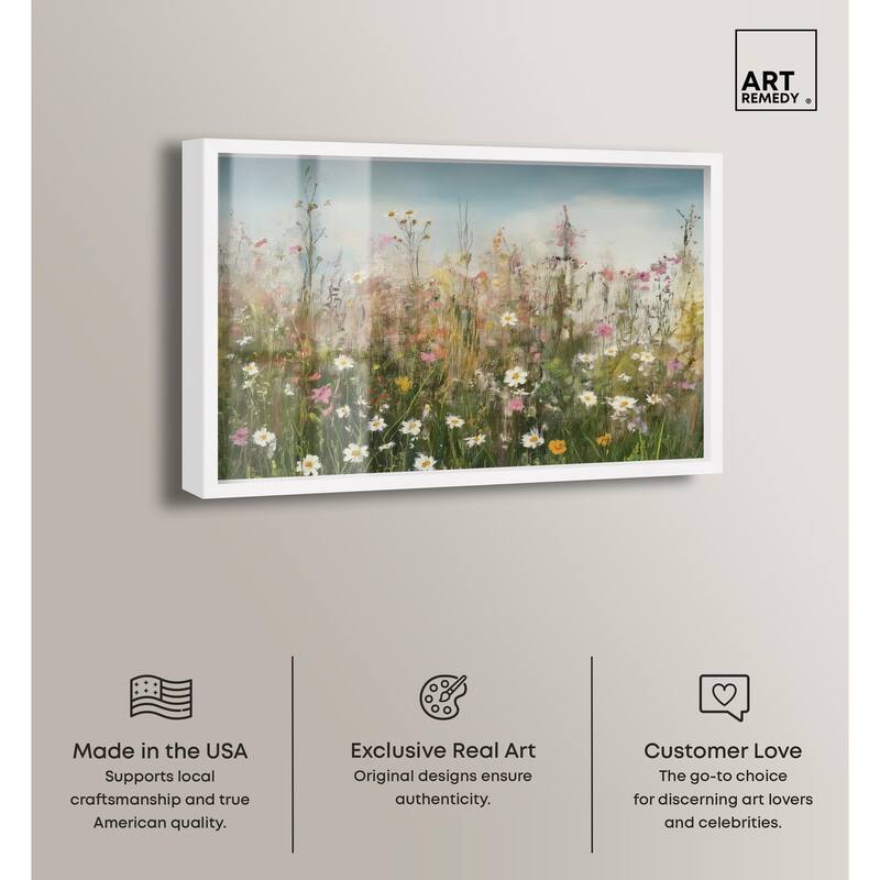 Glimmering Glade Garden I Shadowbox by Art Remedy