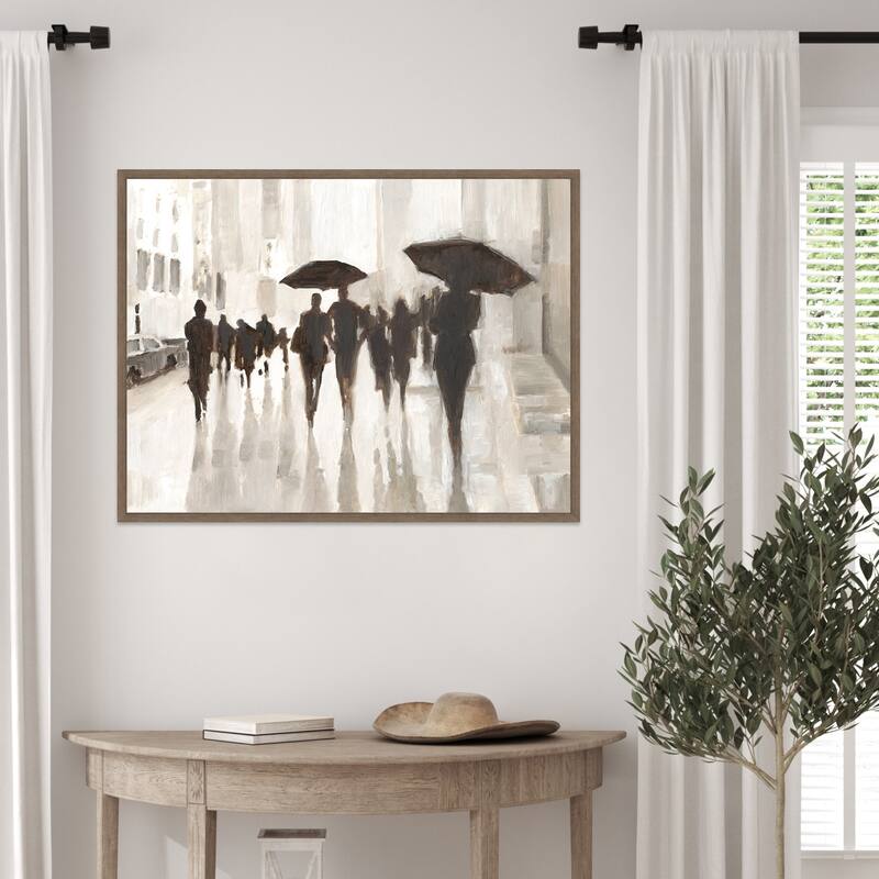 Clearing Rain by Ethan Harper (30 x 23 in.), Framed Canvas Wall Art Print