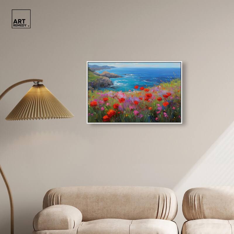 Ocean View Bloom II Canvas by Art Remedy