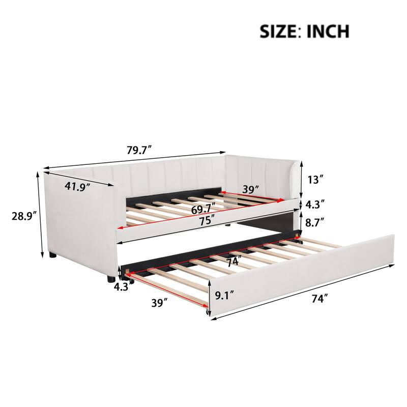 Twin Size Upholstered Daybed