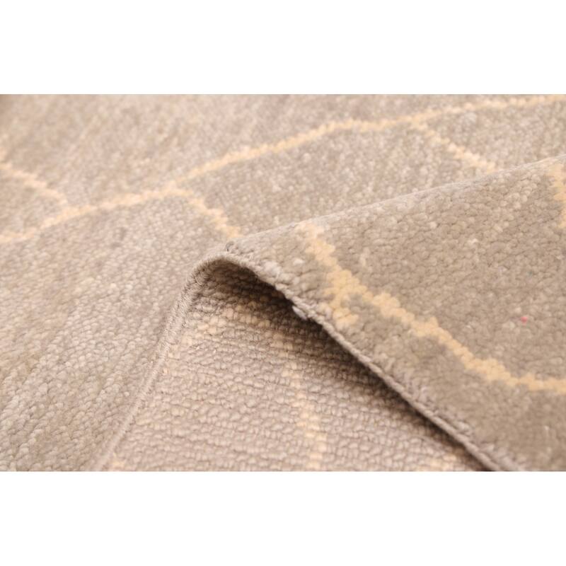 ECARPETGALLERY Hand-knotted Mystique Grey Wool Rug - 6'1 x 9'1