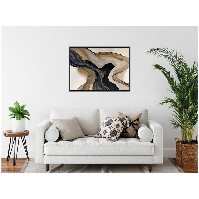 Kate and Laurel Sylvie Abstract Dream II Framed Canvas by Amy Lighthall
