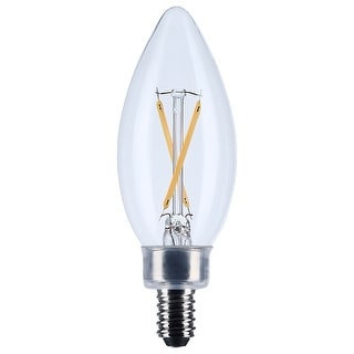 3 Watt B11 LED Candelabra Base Clear 3000K CCT 120 Volt