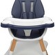 preview thumbnail 11 of 9, Childrens High Dining Chair Detachable Two-In-One Table And Chair Navy Blue - 24.61"L x 24.41"W x 39.76"H