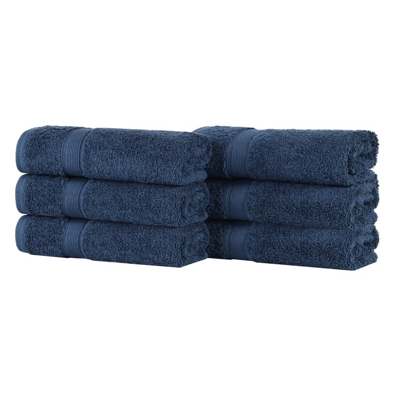 Superior Oregon Organic Cotton Solid Hand Towel, Set of 6
