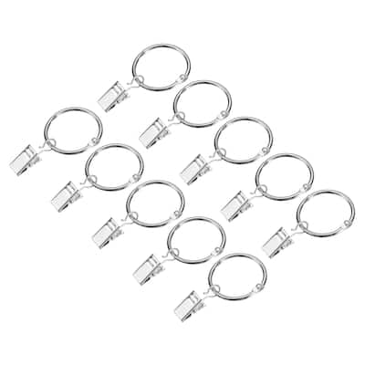 Curtain Rings with Clips, 40pcs Curtain Clip Rings Hooks