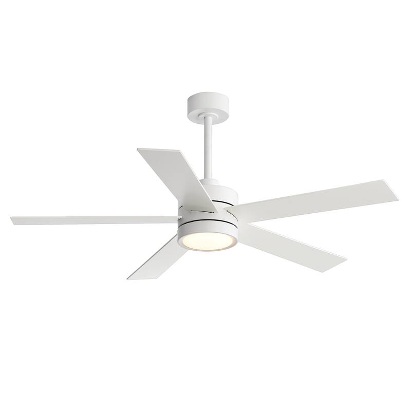 52 in. Integrated LED Indoor Ceiling Fans with Light and Remote Control Included