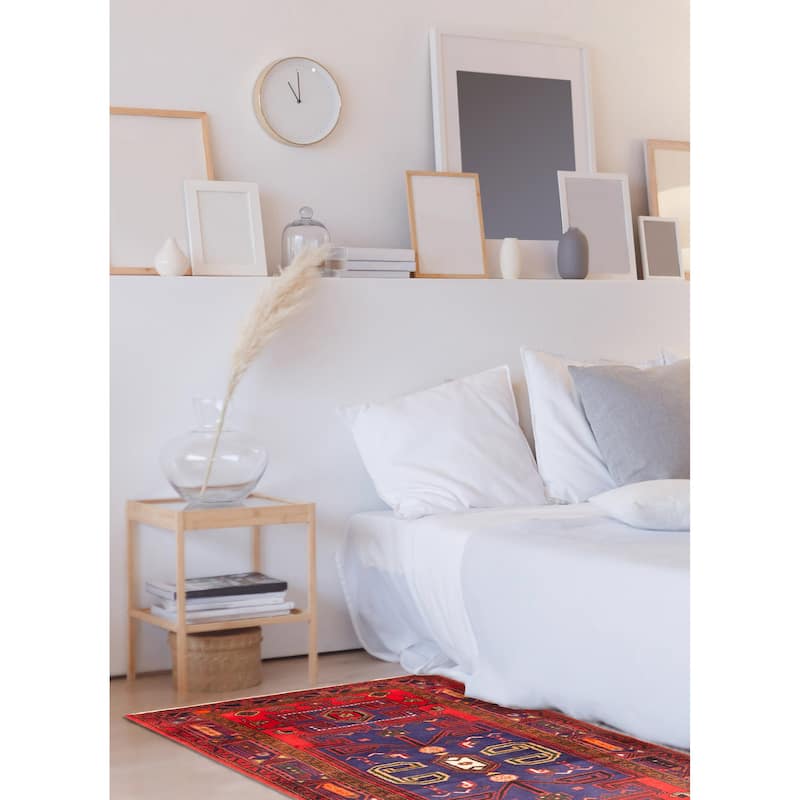 ECARPETGALLERY Hand-knotted Konya Anatolian Navy Wool Rug - 4'1 x 7'1