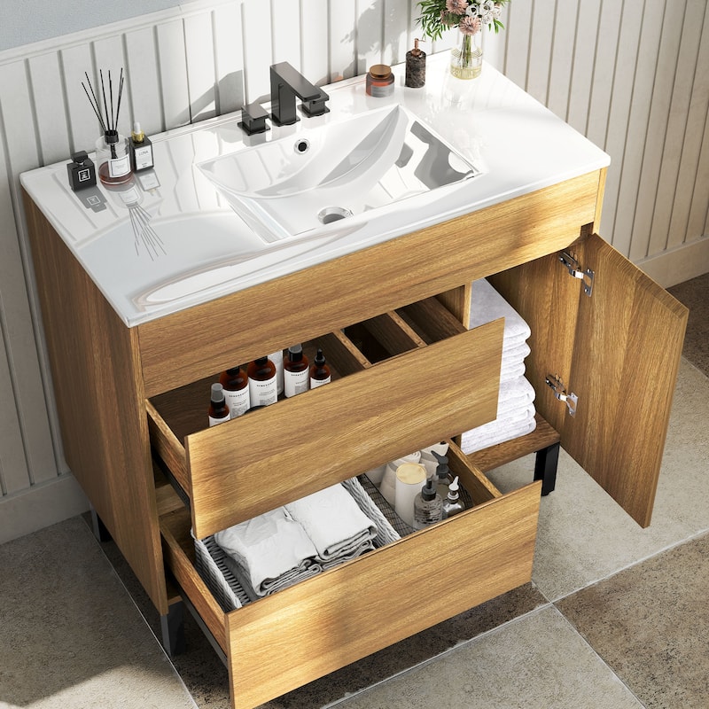 Moasis Bathroom Vanity with Sink Combo Bathroom Cabinet
