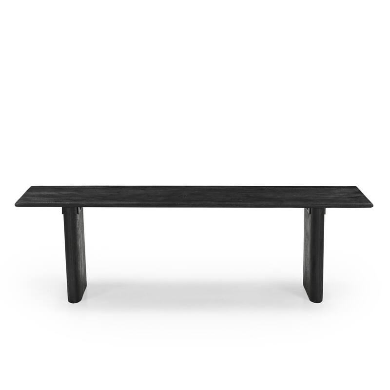 Grackle Solid Wood Dining Bench - Black