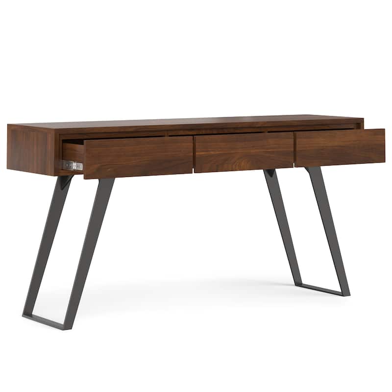 WYNDENHALL Mitchell 60 inch Wide Modern Industrial Console Sofa Table - 60 W x 16 D x 30 H