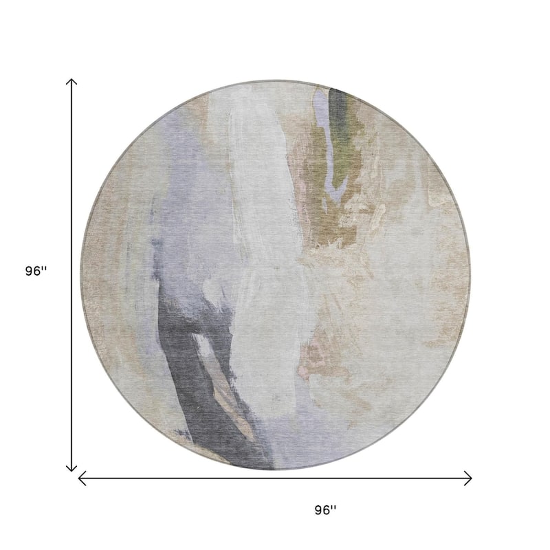 HomeRoots Abstract Transitional Rectangle Outdoor Rug