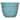 L&G 11 in. H X 14.5 in. W X 14.5 in. D X 14.5 in. D Polyresin Galileo Planter Aqua