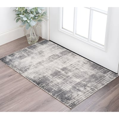 HomeRoots Abstract Modern Rectangle Area Rug