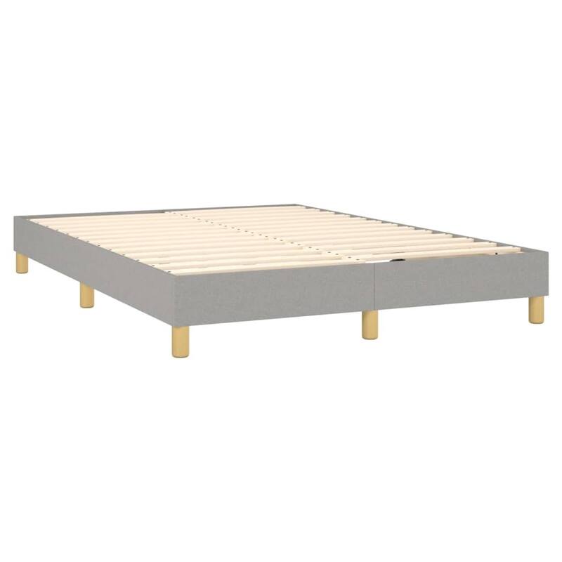 vidaXL Box Spring Bed Base Platform Bed Frame with Mattress for Bedroom Fabric