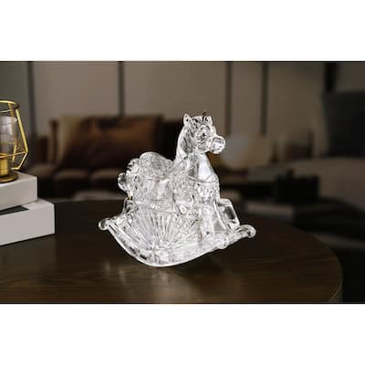 LED Lighted Rocking Horse Figurine Decorations - 8" - Set of 3