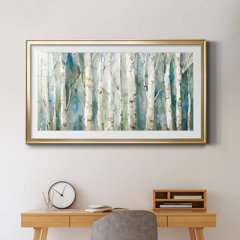 Birch River Walk- Premium Gallery Framed Print - Ready to Hang