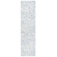 preview thumbnail 10 of 9, SAFAVIEH Handmade Ebony Kelly Contemporary Wool Rug 2'3" x 9' Runner - Ivory/Blue