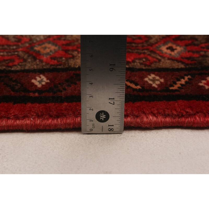 ECARPETGALLERY Hand-knotted Andelz Red Wool Rug - 3'6 x 9'9