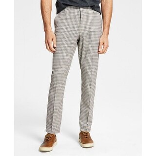 Tommy Hilfiger Men's Modern Fit Th Flex Stretch Check Performance Pants ...