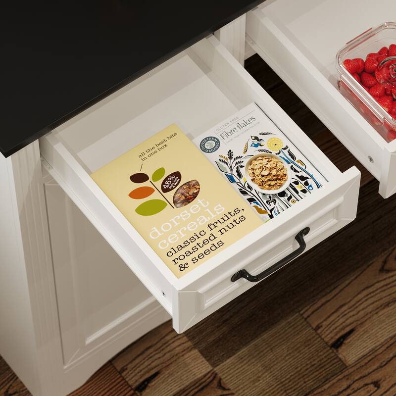 Coffee Bar Cabinet and Work Desk with Hutch,Pantry Storage Cabinet with Outlets